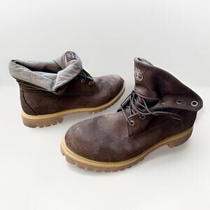 TIMBERLAND 6” Premium Nubuck Classic Roll-Top Boot 41526 Chestnut Brown MEN 11.5